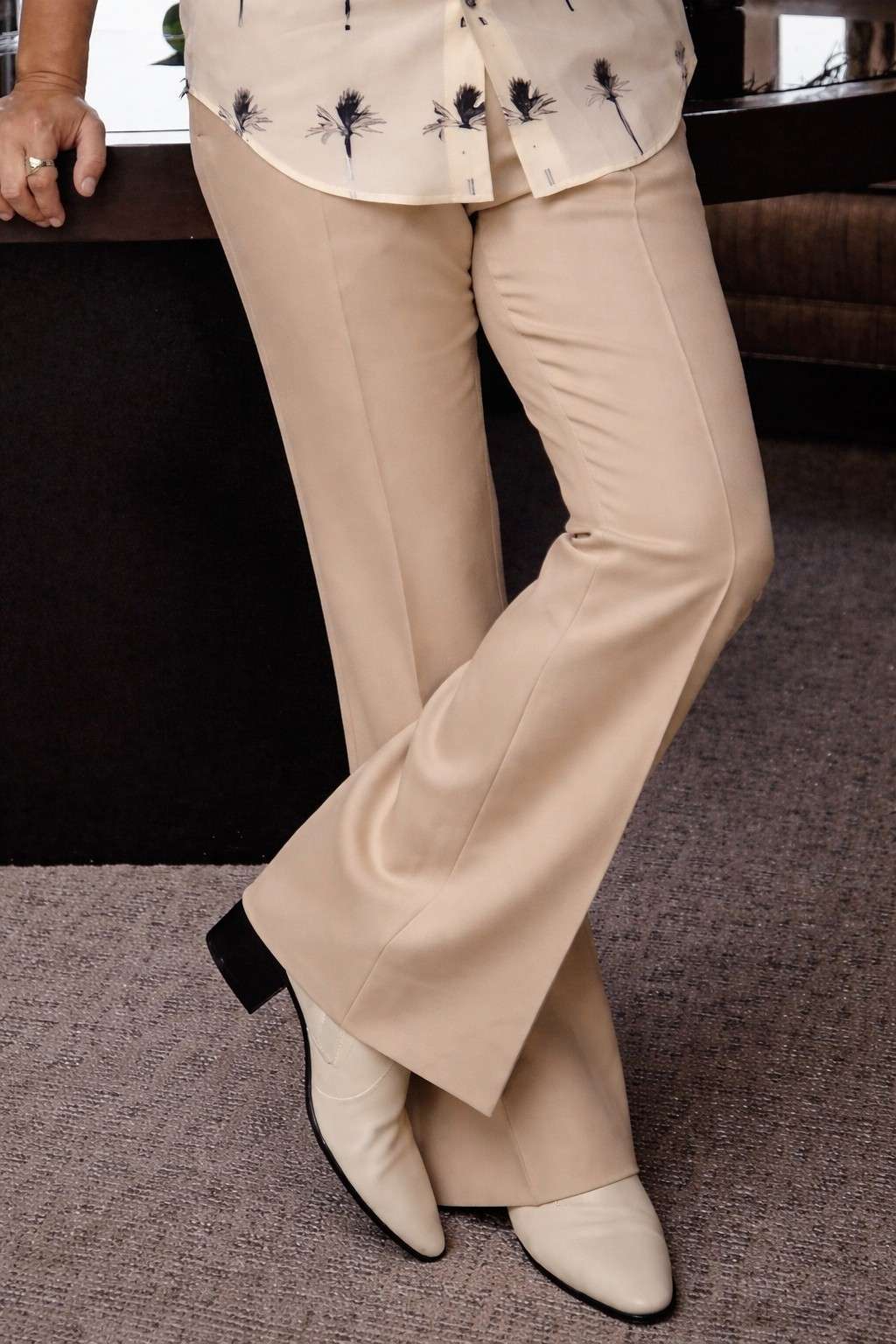 Flared Pant - Beige