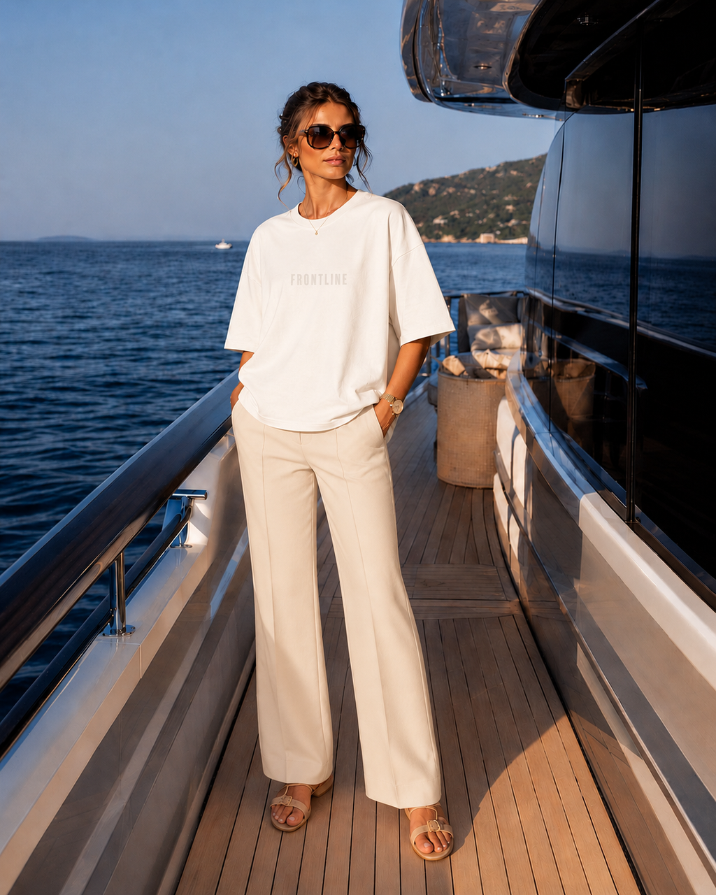 Milan Straight Pants Cream