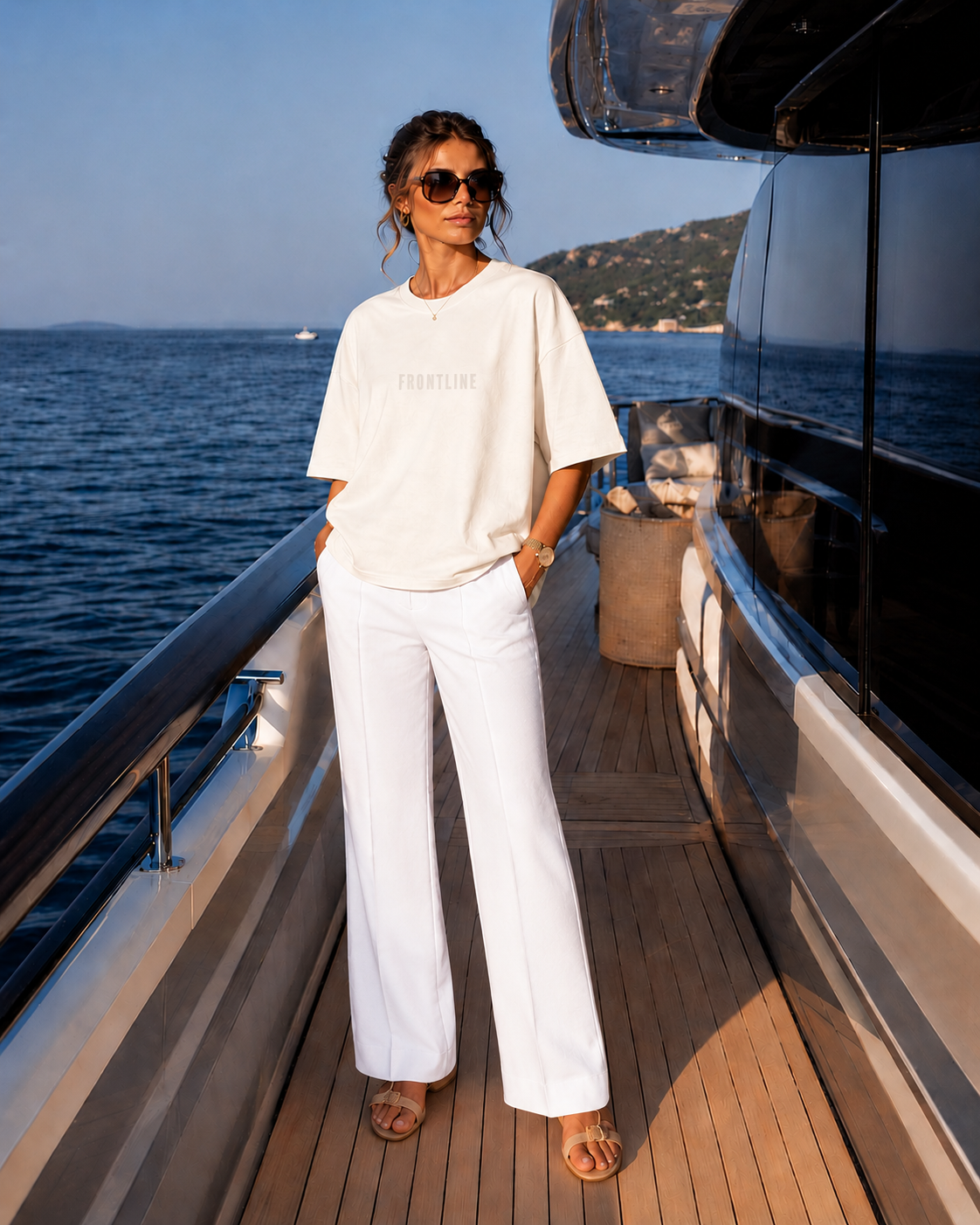 Milan Straight Pants White