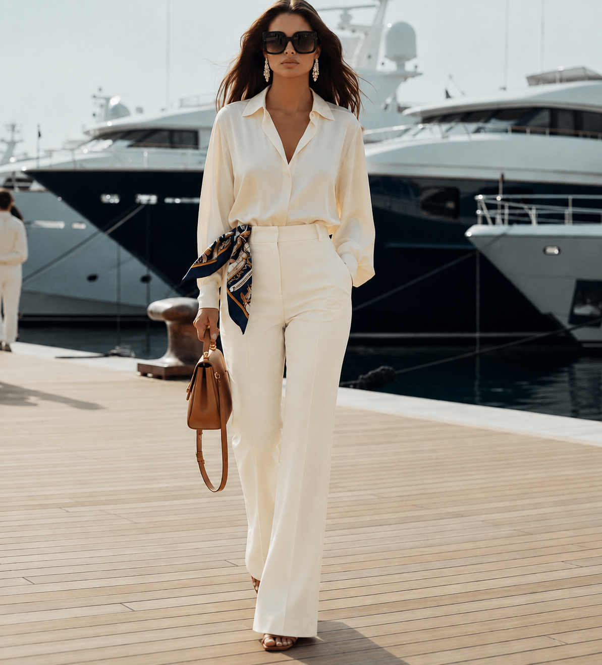 Milan Straight Pants Cream