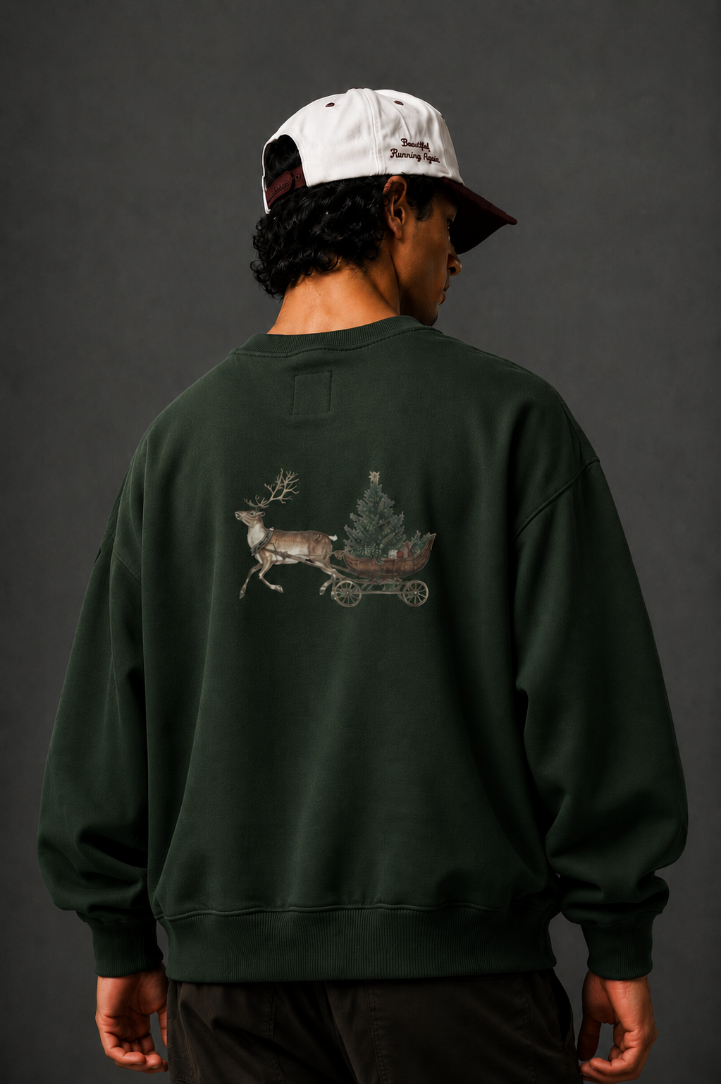 Christmas Rabbit + Sleigh Sweatshirt