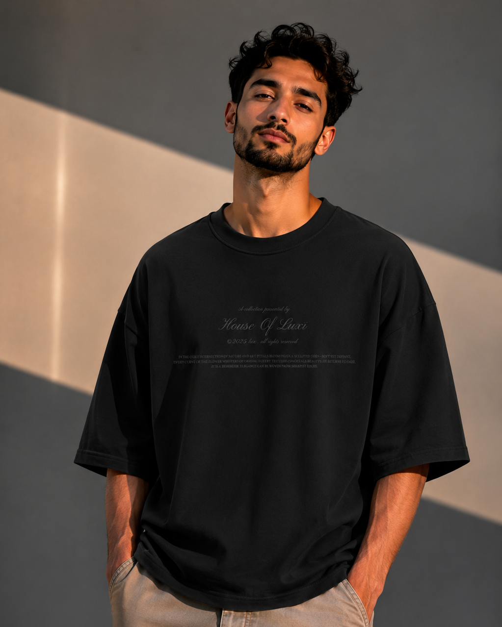 Petals + Cross Baggy Tshirt