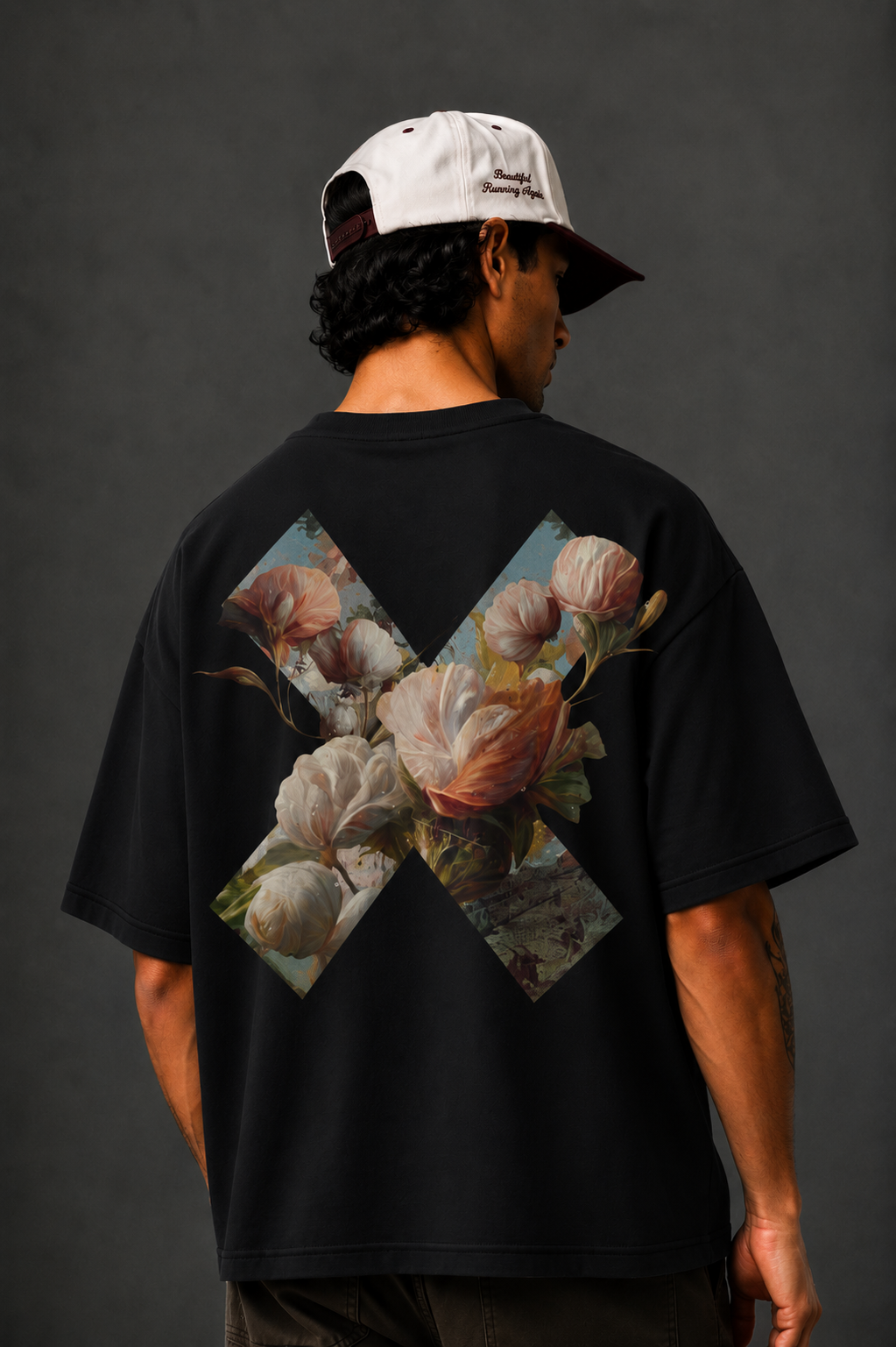 Petals + Cross Baggy Tshirt
