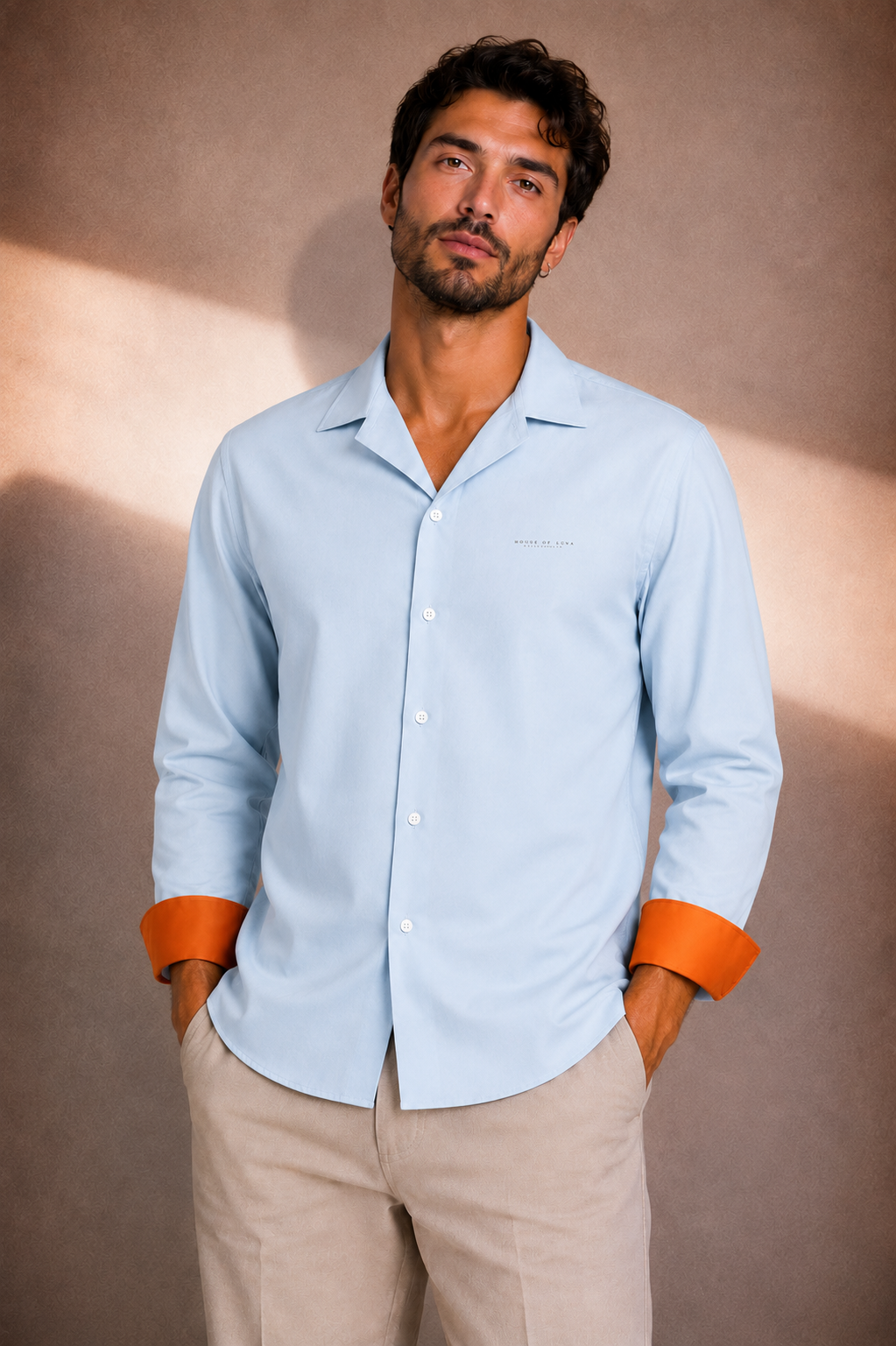 Azure Cuban Collar Shirt FS