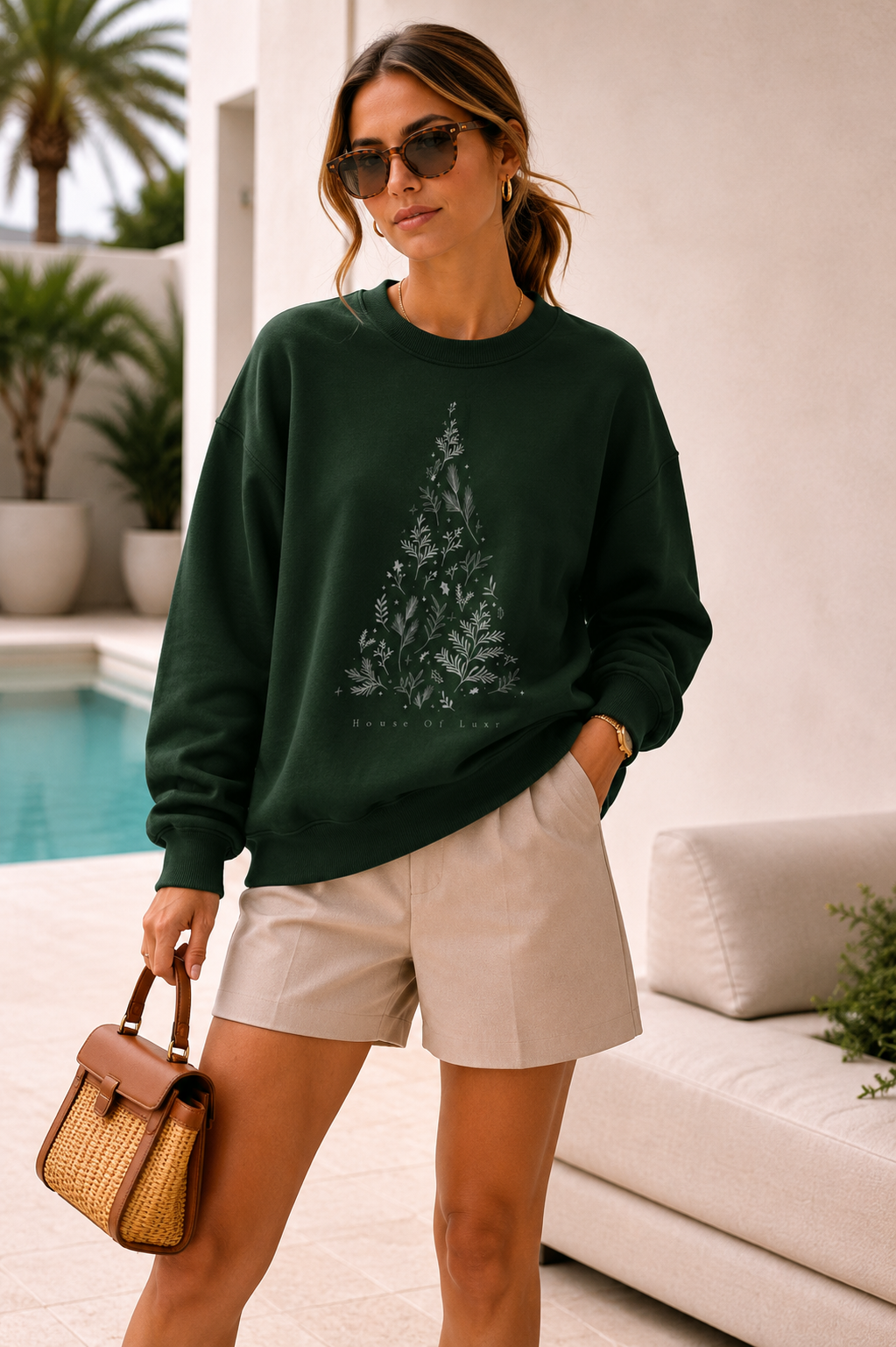 Christmas Tree by Luxr Sweatshirt