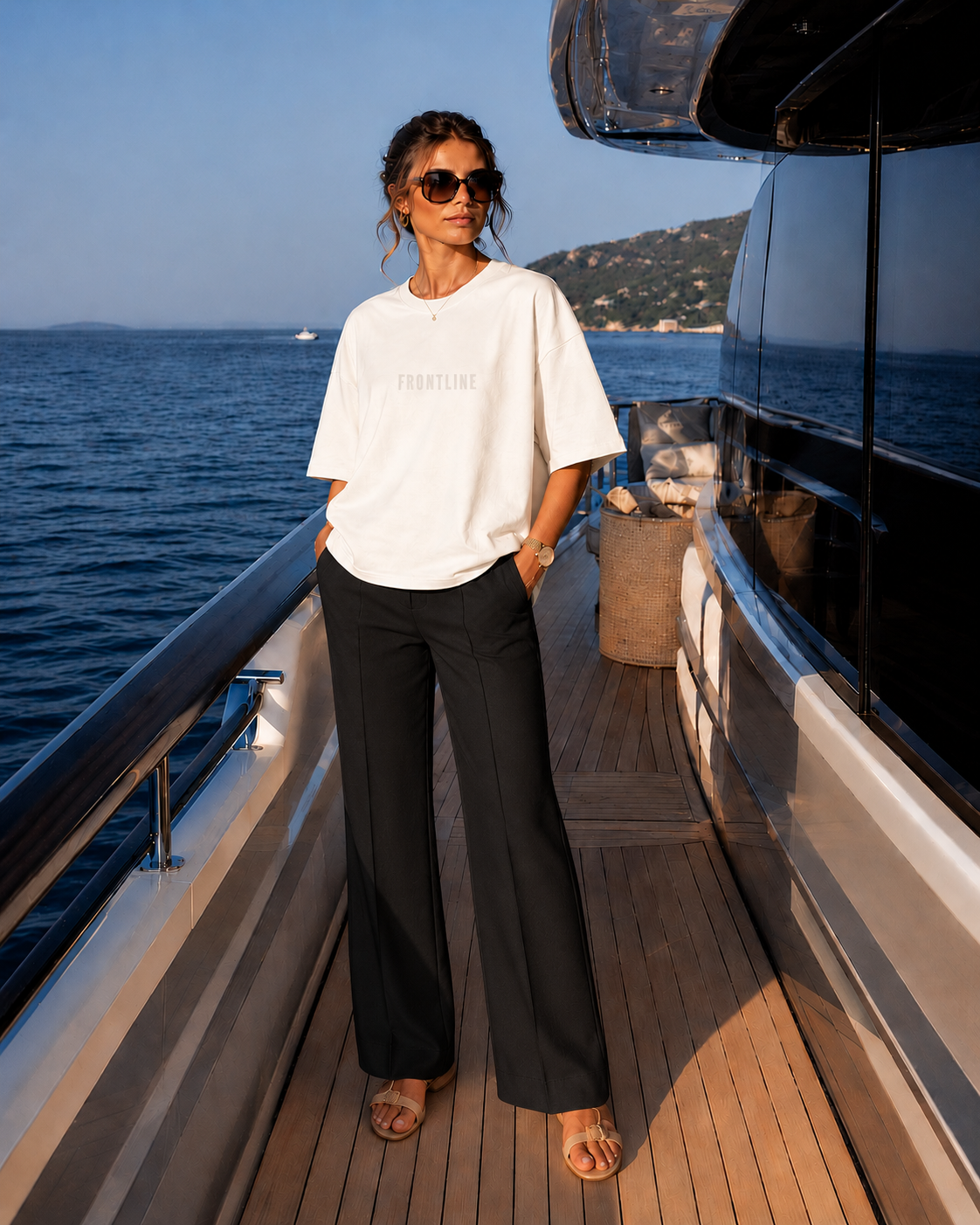 Milan Straight Pants Black