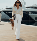 Milan Straight Pants White