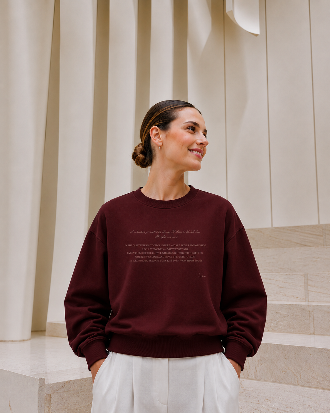 Petals + Cross Sweatshirt
