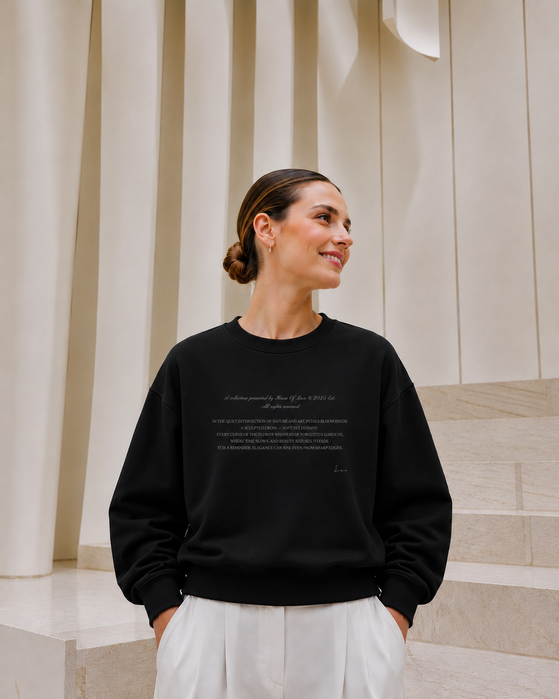 Petals + Cross Sweatshirt