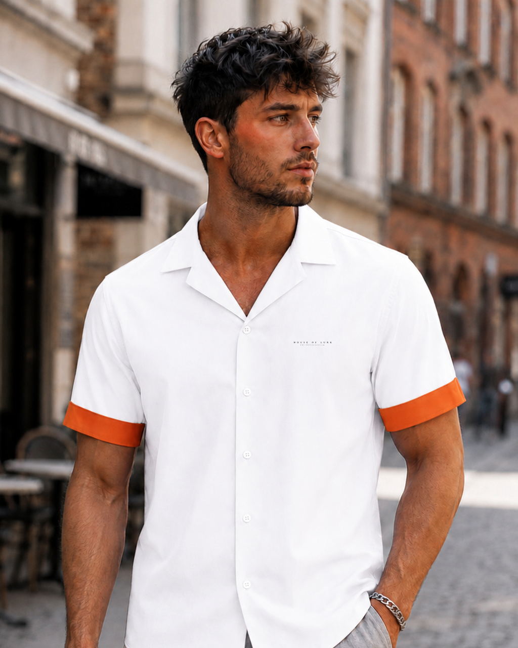 Ivory Cuban Collar Shirt HS