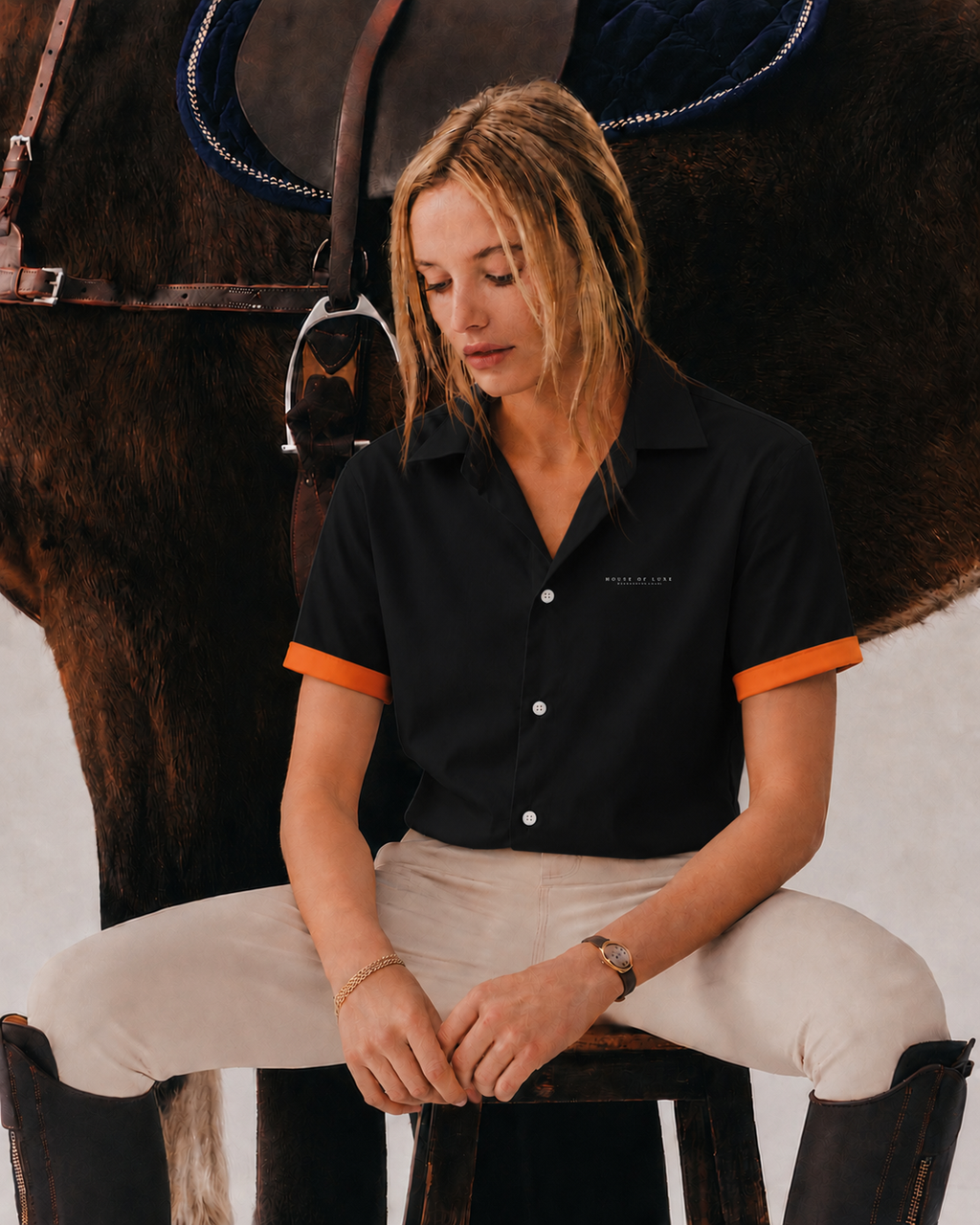 NOIR Cuban Collar Shirt HS