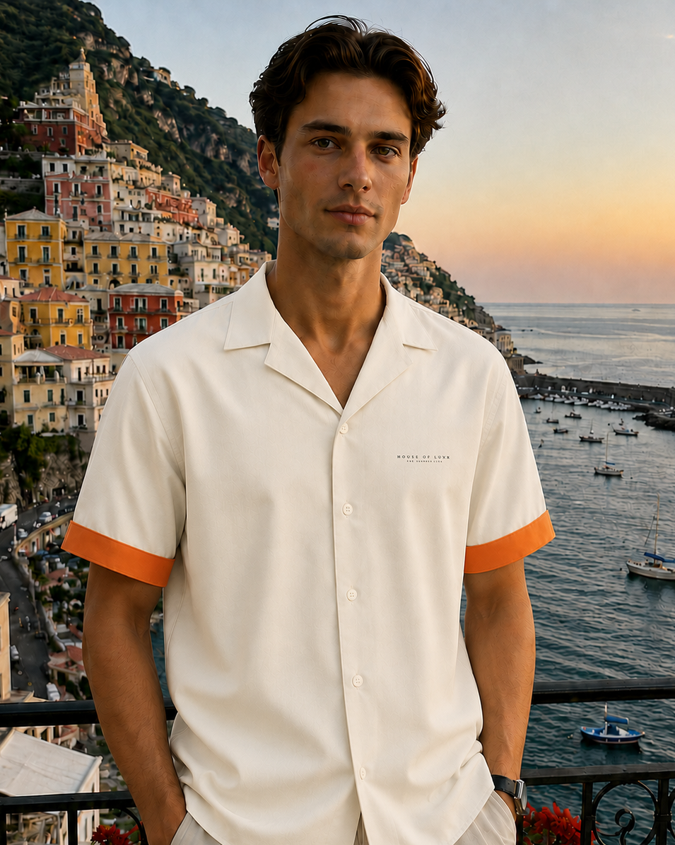 Ivory Cuban Collar Shirt HS