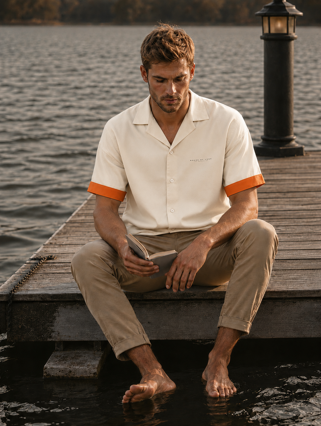 Ivory Cuban Collar Shirt HS