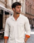 Sand Cuban Collar Shirt FS