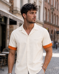 Ivory Cuban Collar Shirt HS