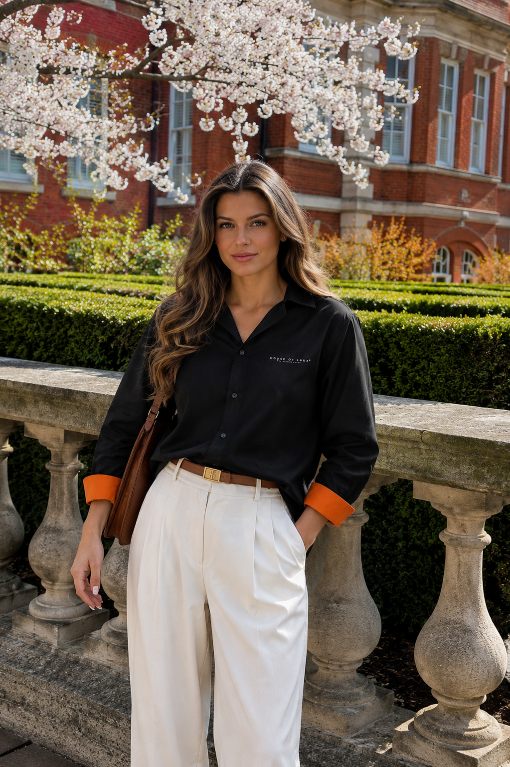 Noir Cuban Collar Shirt FS