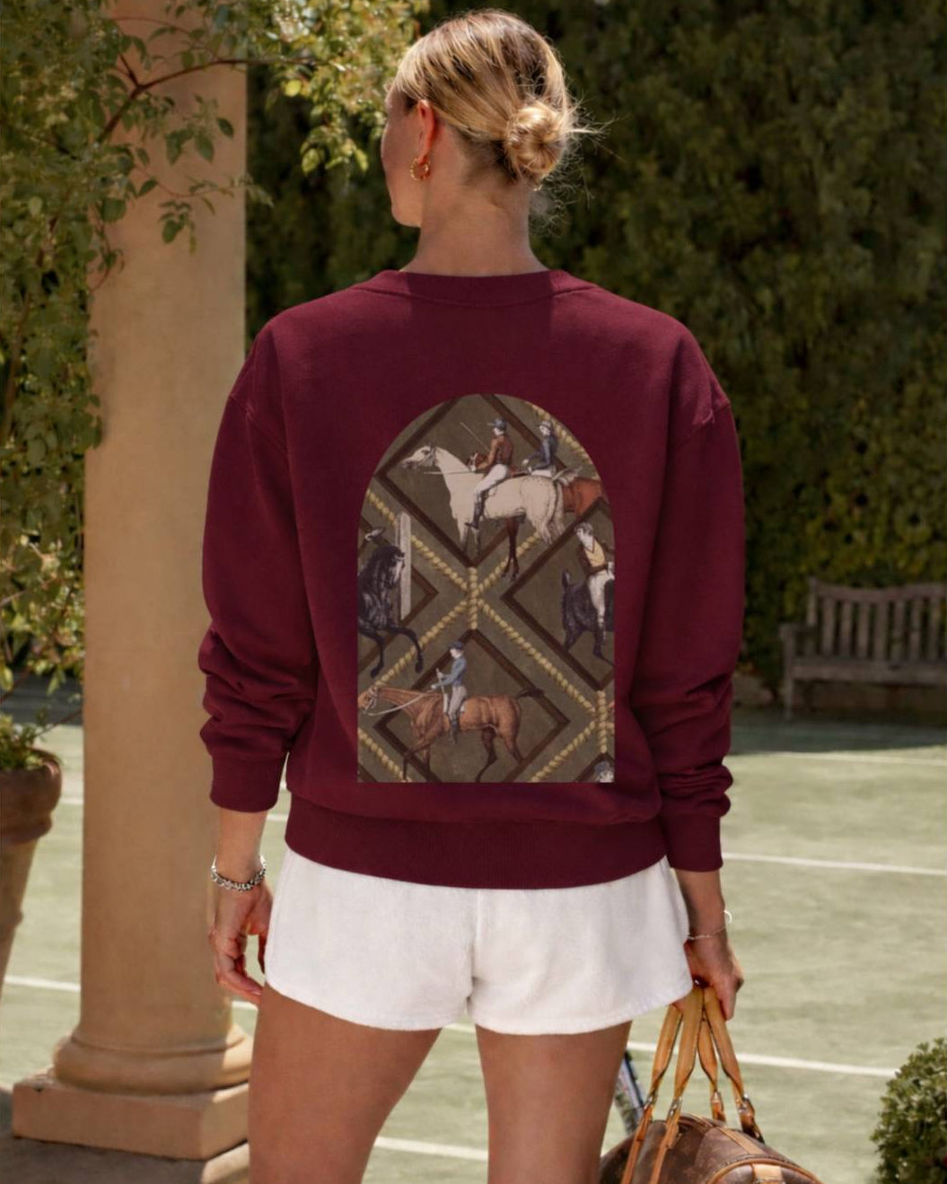 Dressage X Gallop Sweatshirt - Maroon