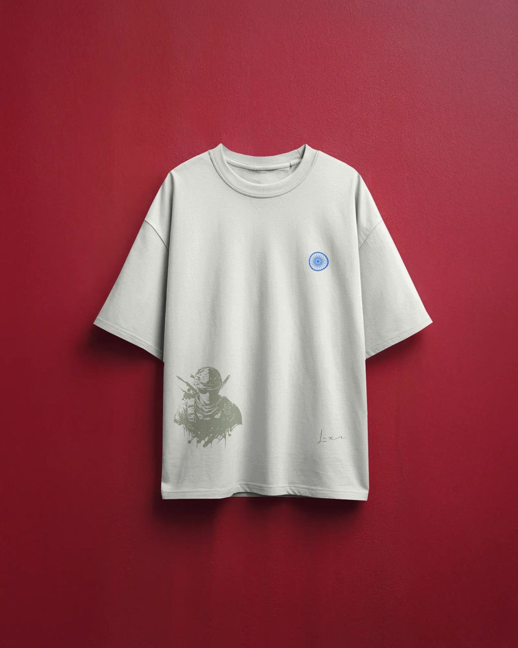 Army Man Baggy Tshirt Off White
