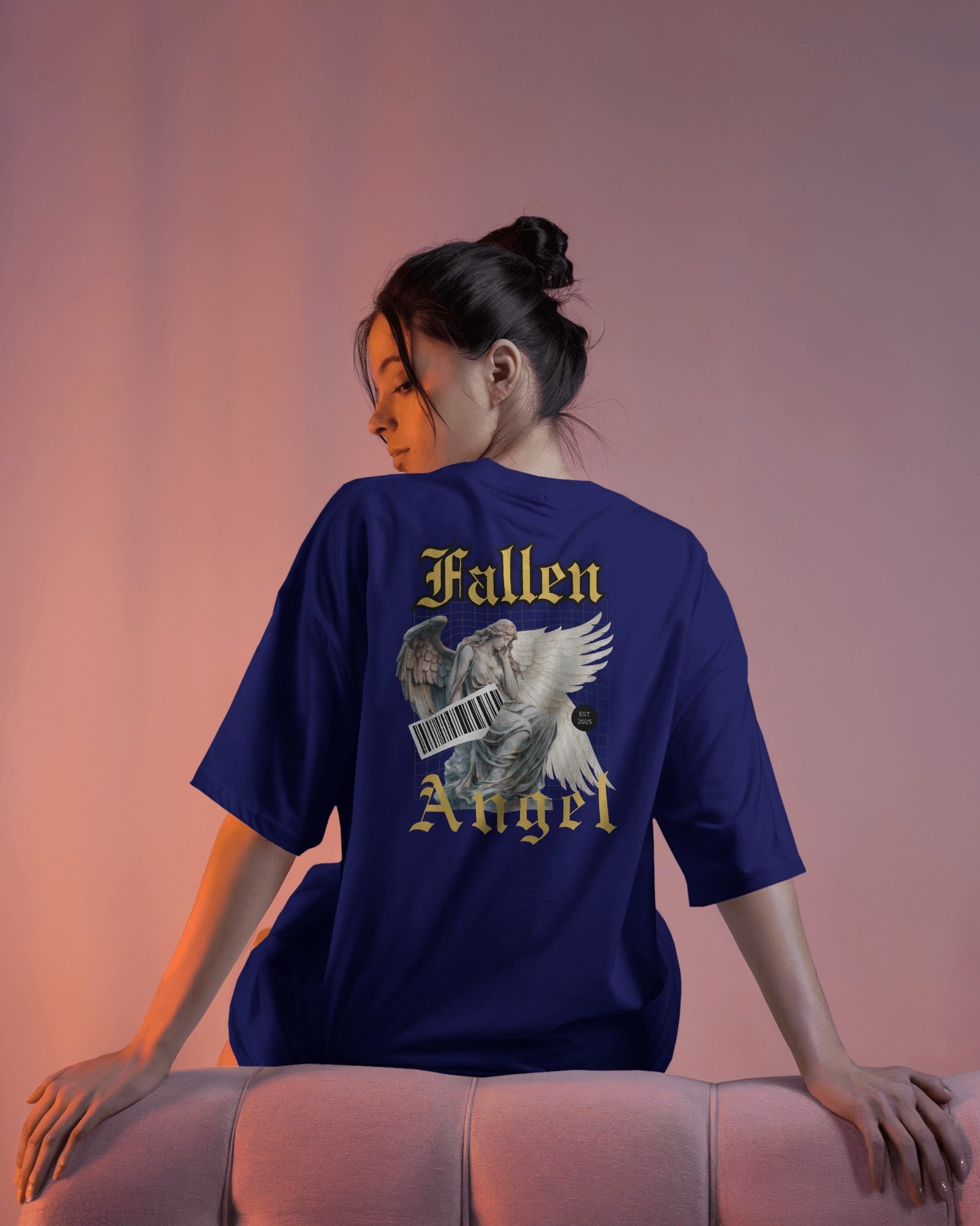Fallen Angel Baggy Tshirt Navy