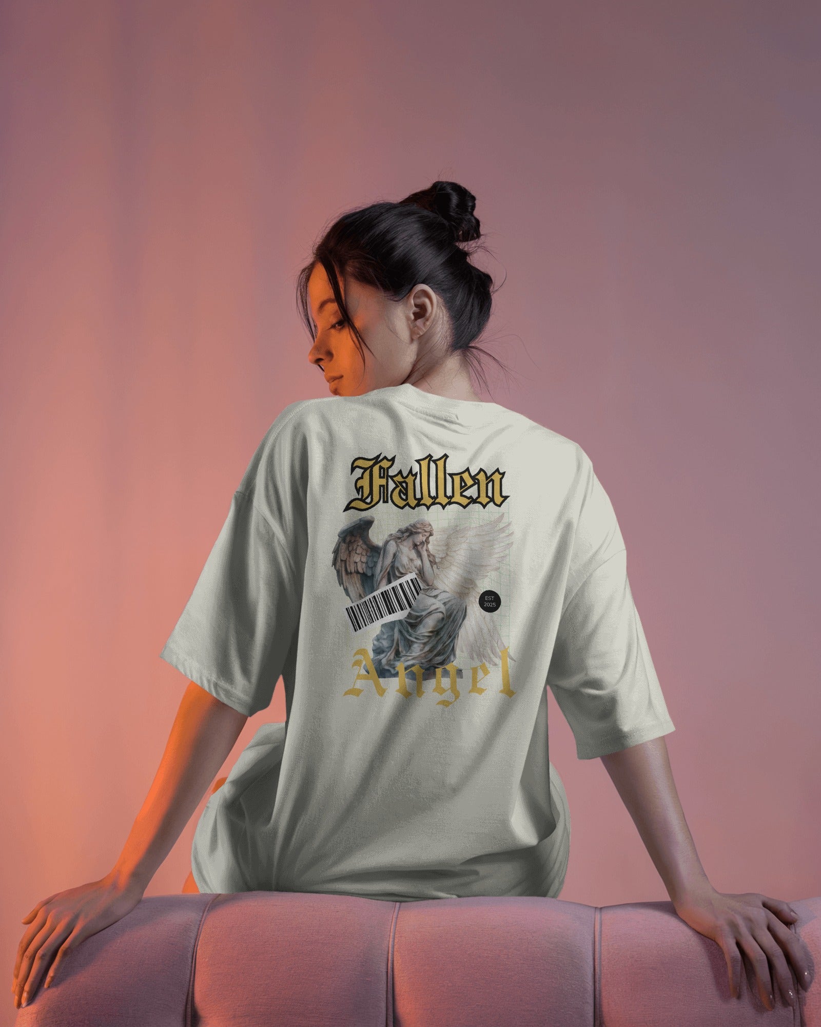 Fallen Angel Baggy Tshirt Navy