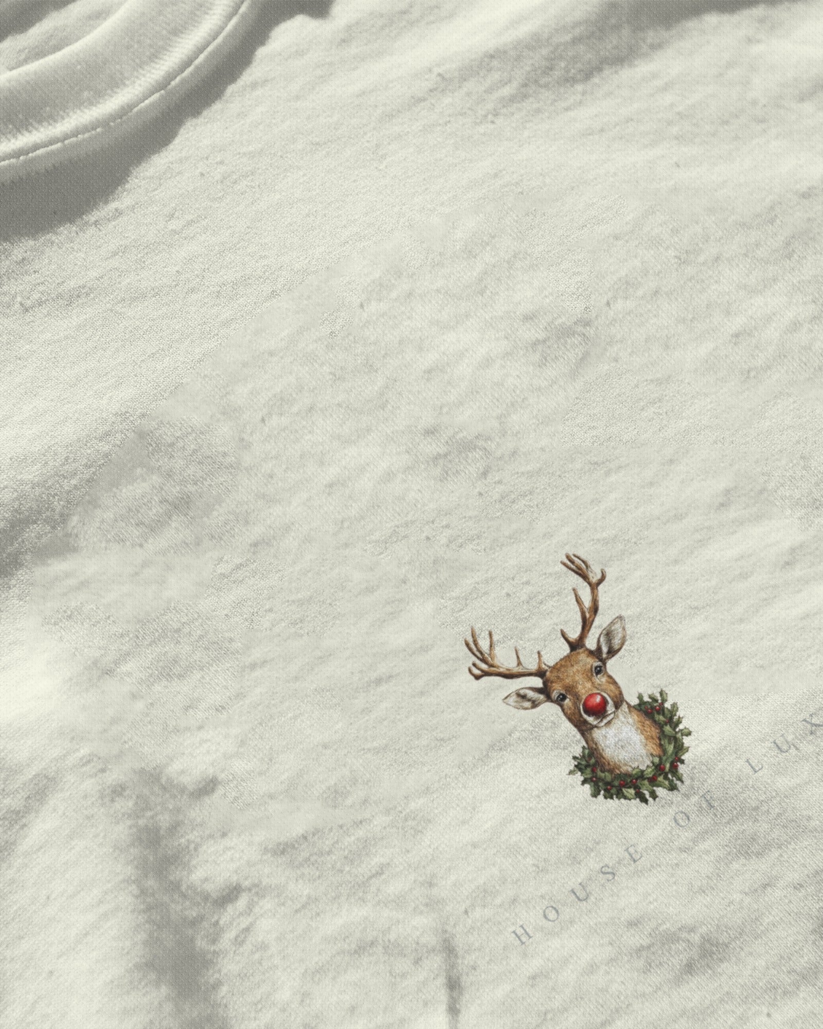 Reindeer + Christmas Sweater Baggy Tshirt