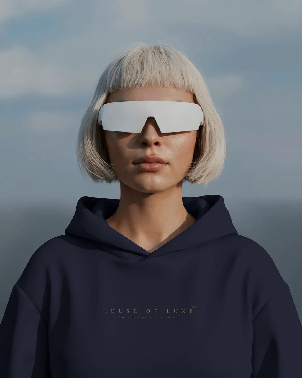 Protect Cheetah Hoodie - Navy Blue