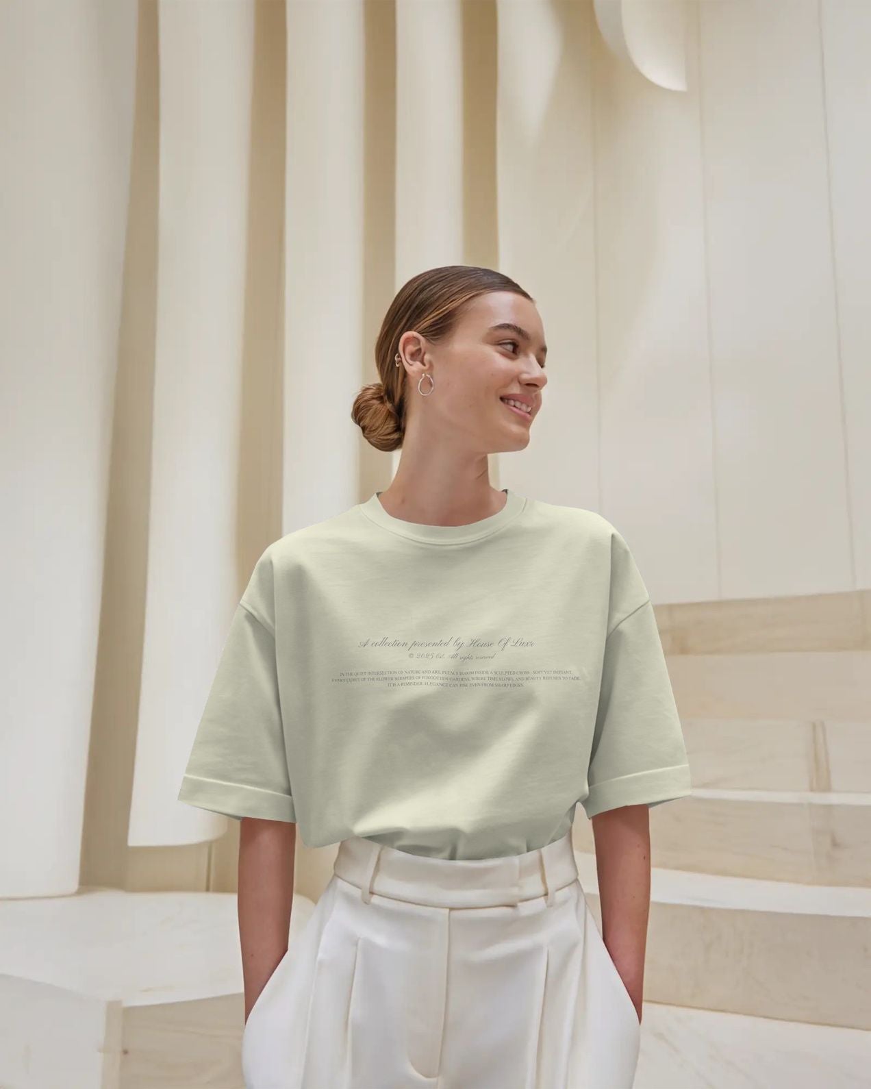 Petals + Cross Baggy Baggy Tshirt