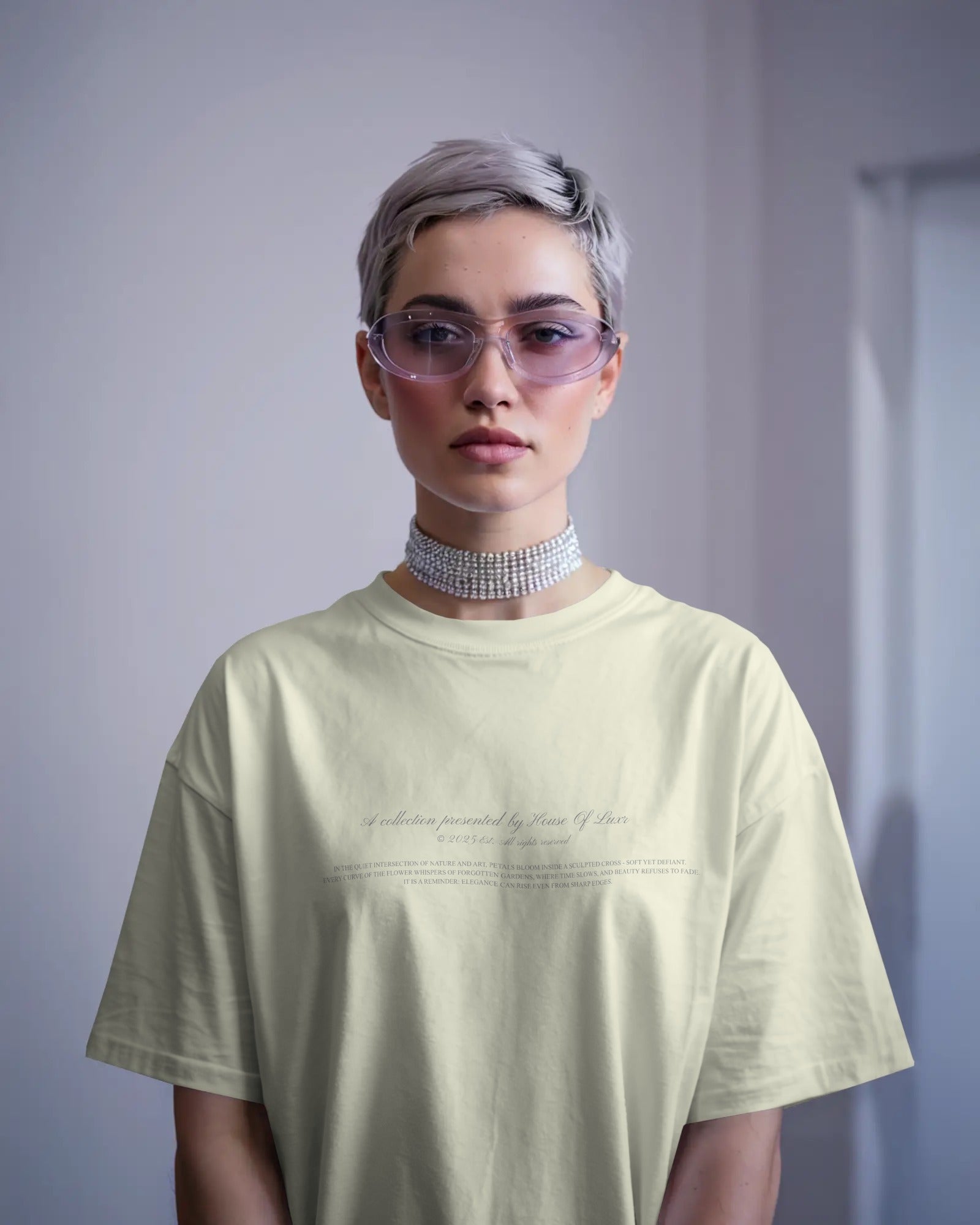 Petals + Cross Baggy Tshirt