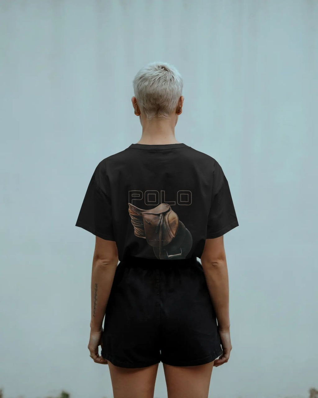 Saddle X Gallop Baggy Tshirt Black
