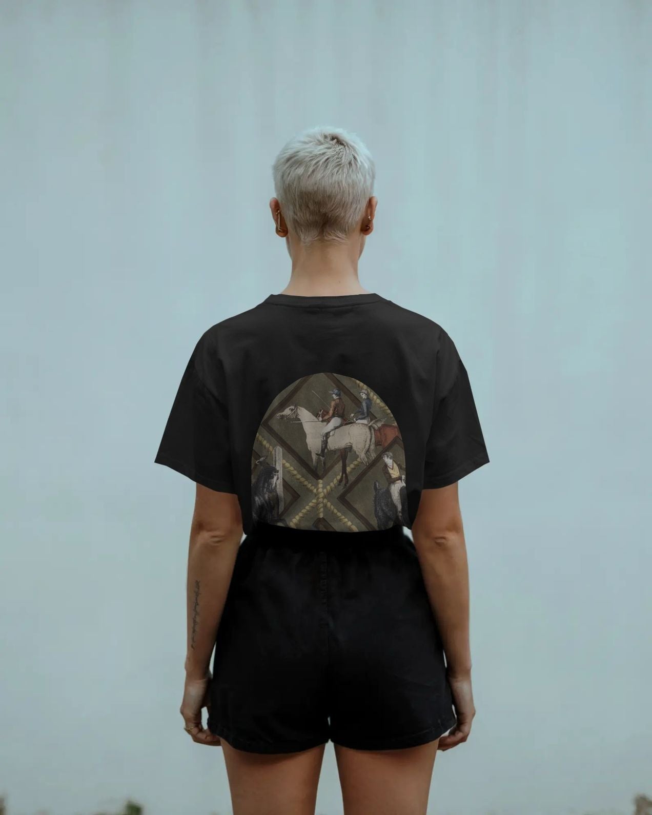 Dressage X Gallop Baggy Tshirt Black