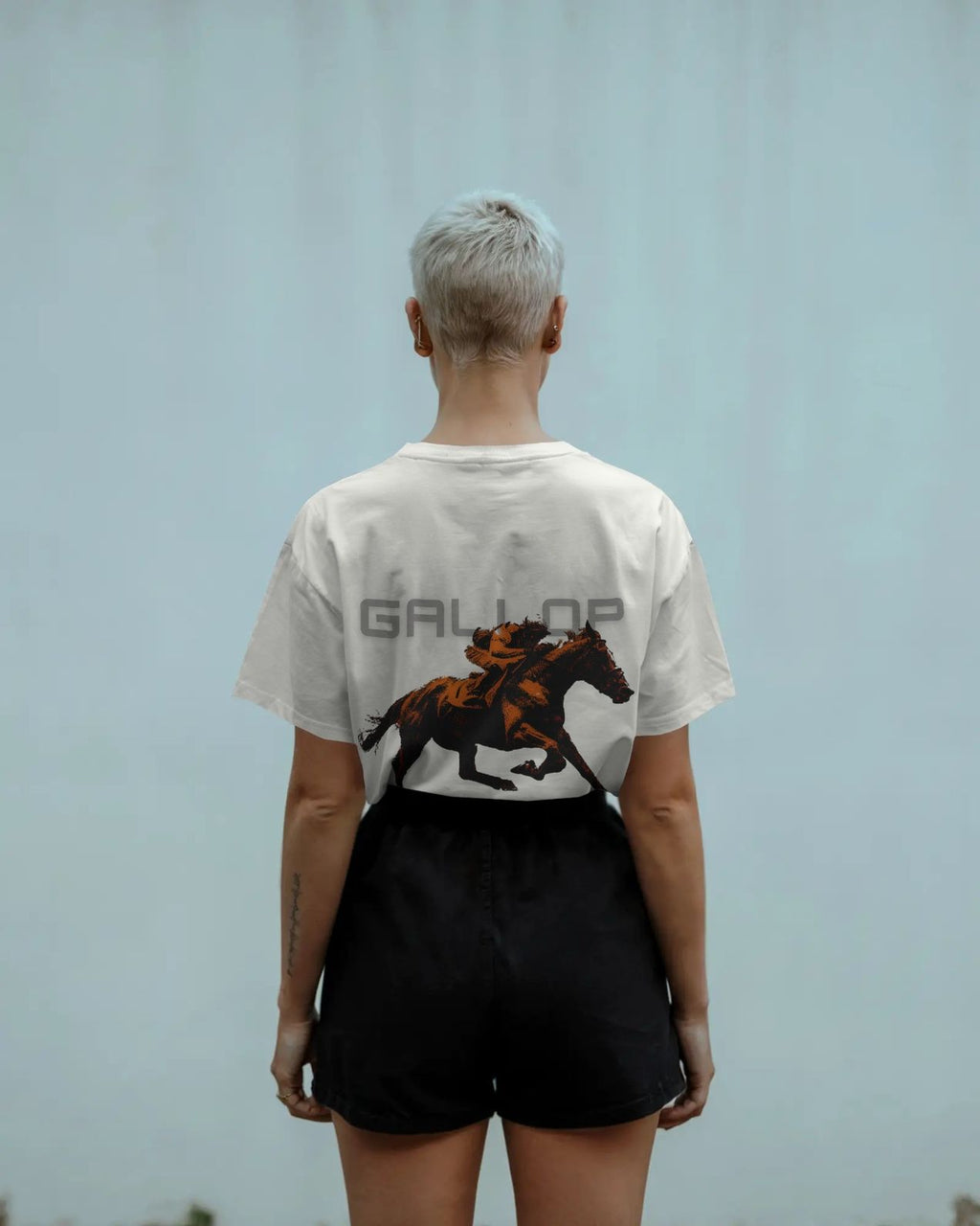 HOL X Gallop Baggy Tshirt Off White