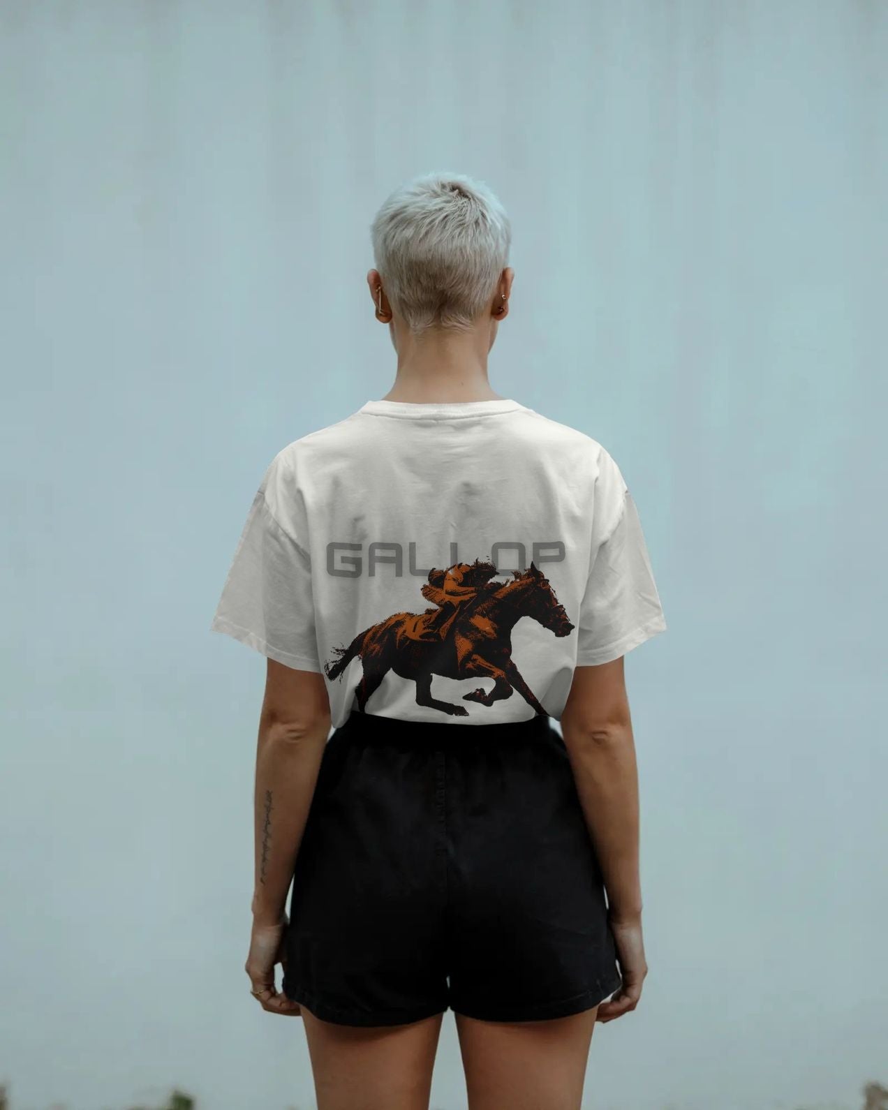 HOL X Gallop Baggy Tshirt Off White