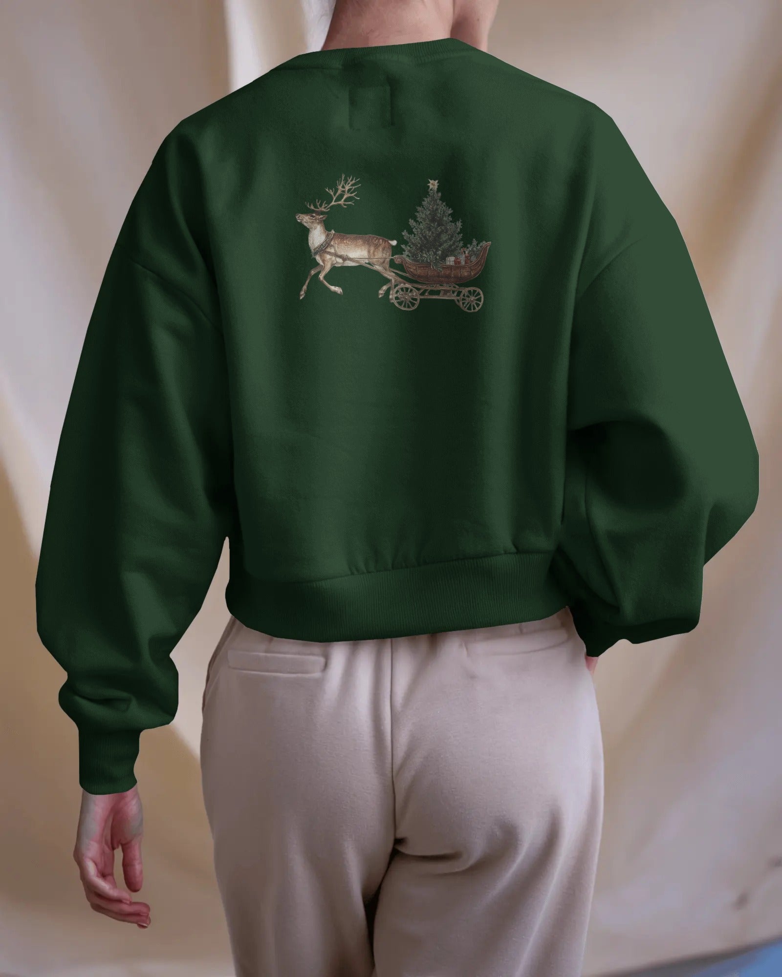 Christmas Rabbit + Sleigh Sweatshirt