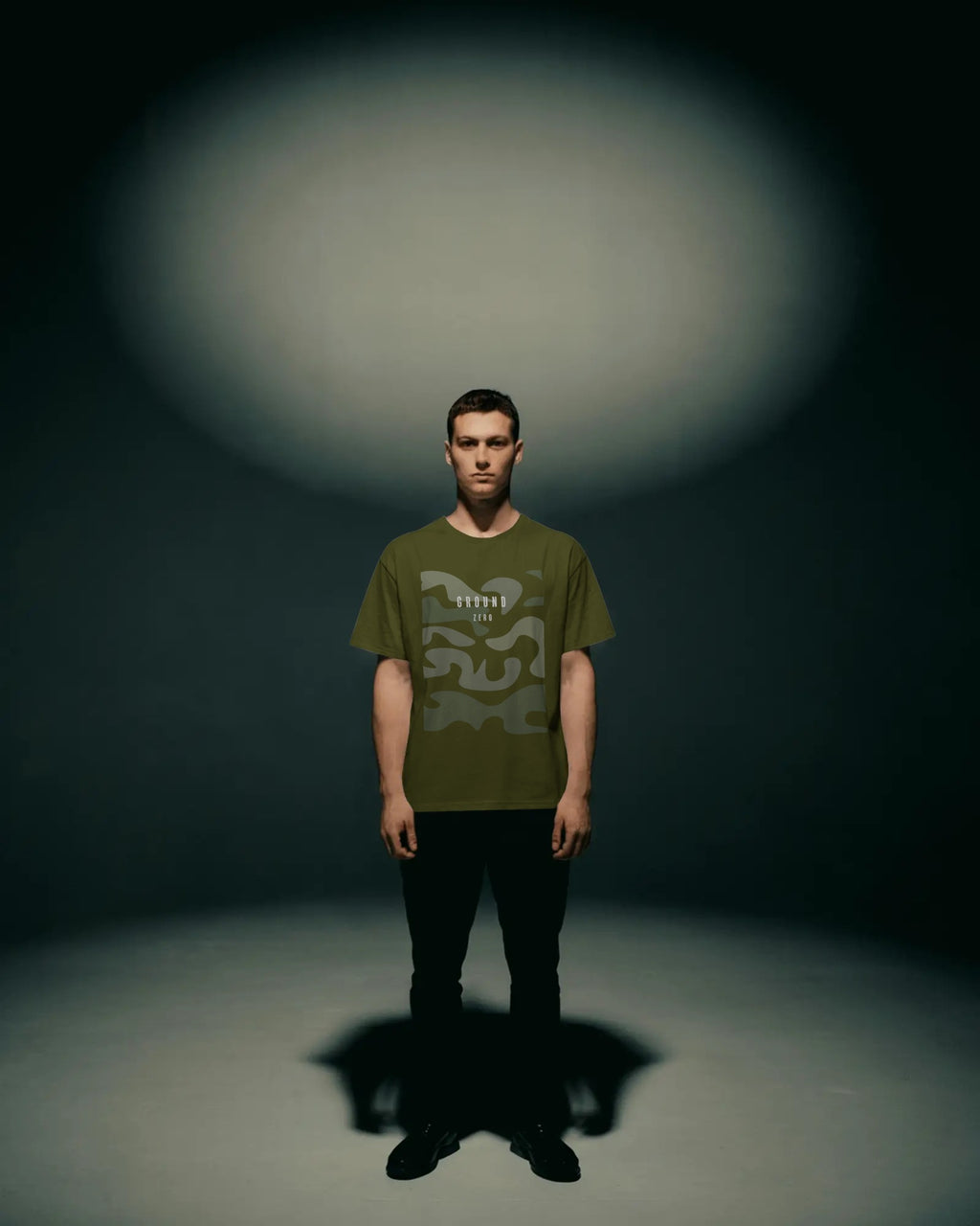 Ground Zero Baggy Tshirt  Olive Green