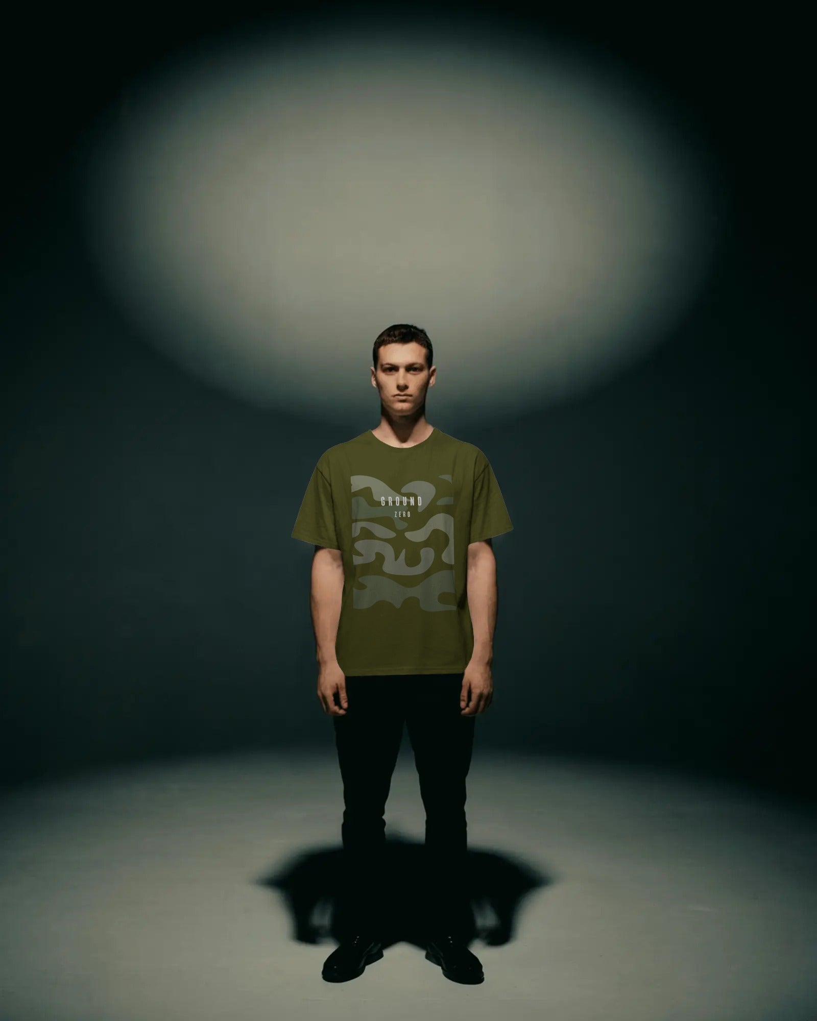 Ground Zero Baggy Tshirt  Olive Green