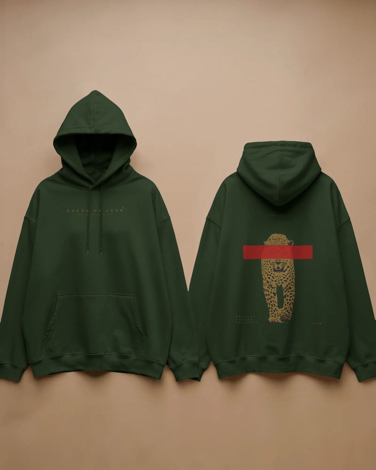 Protect Cheetah Hoodie - Green