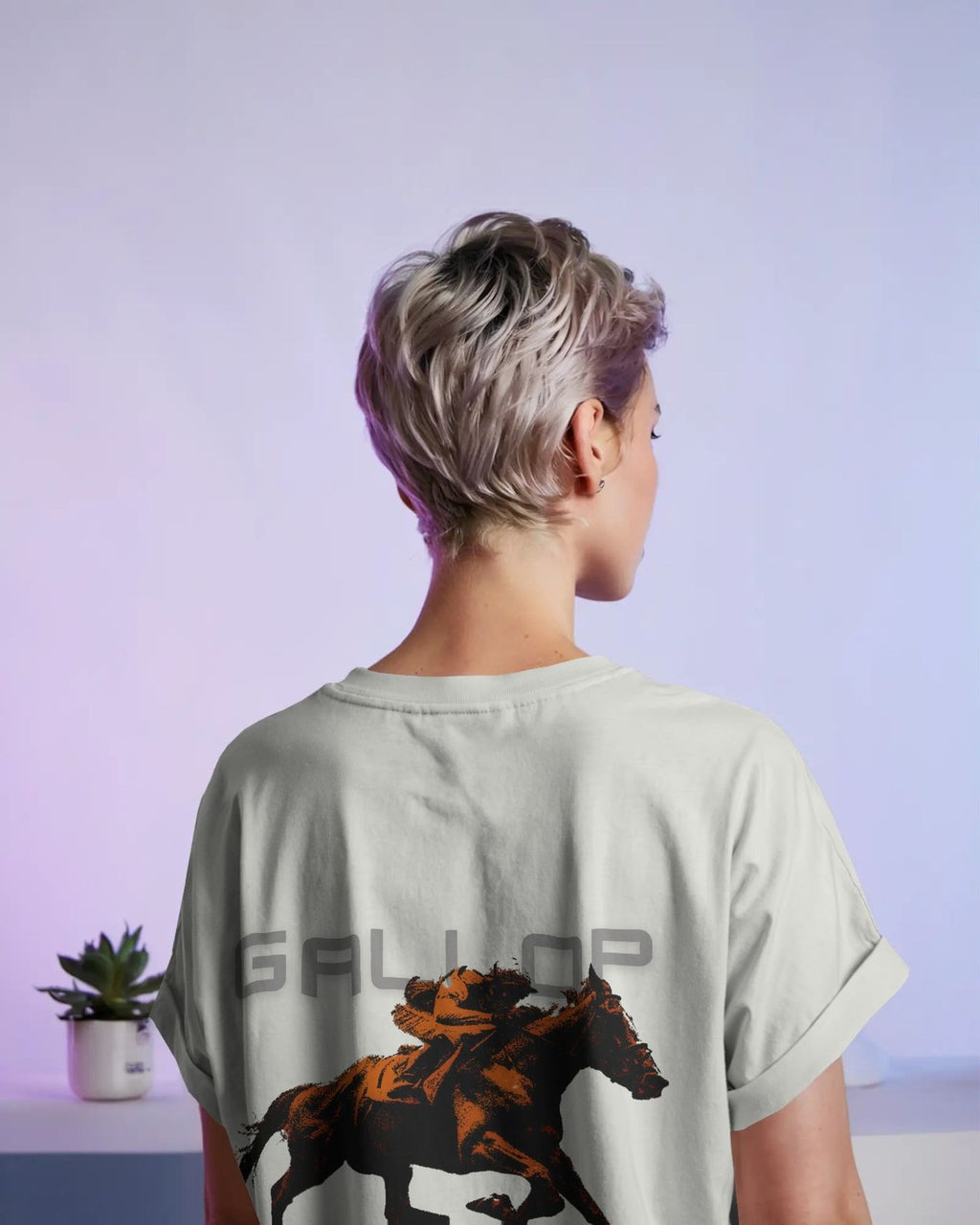 HOL X Gallop Baggy Tshirt Off White