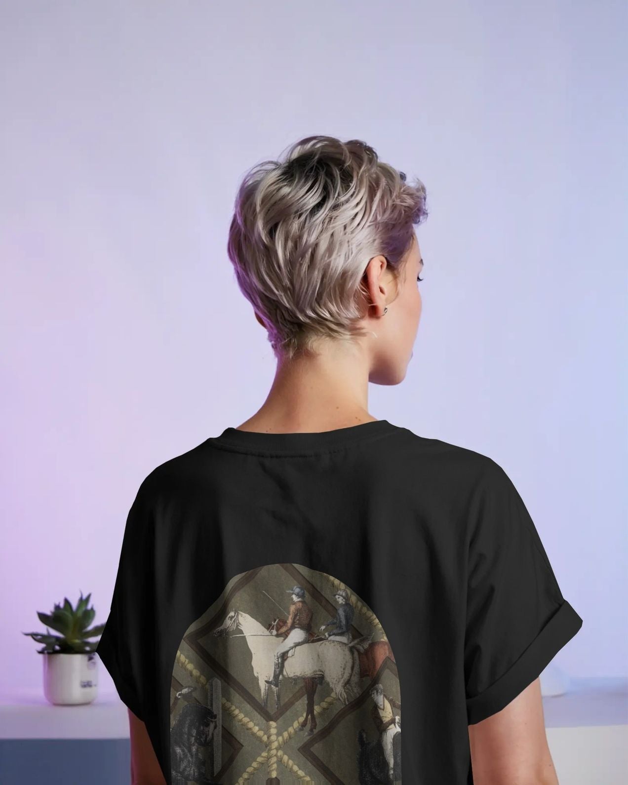 Dressage X Gallop Baggy Tshirt Black