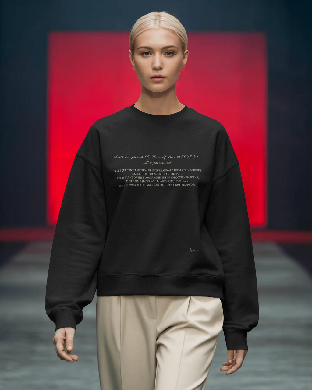 Petals + Cross Sweatshirt