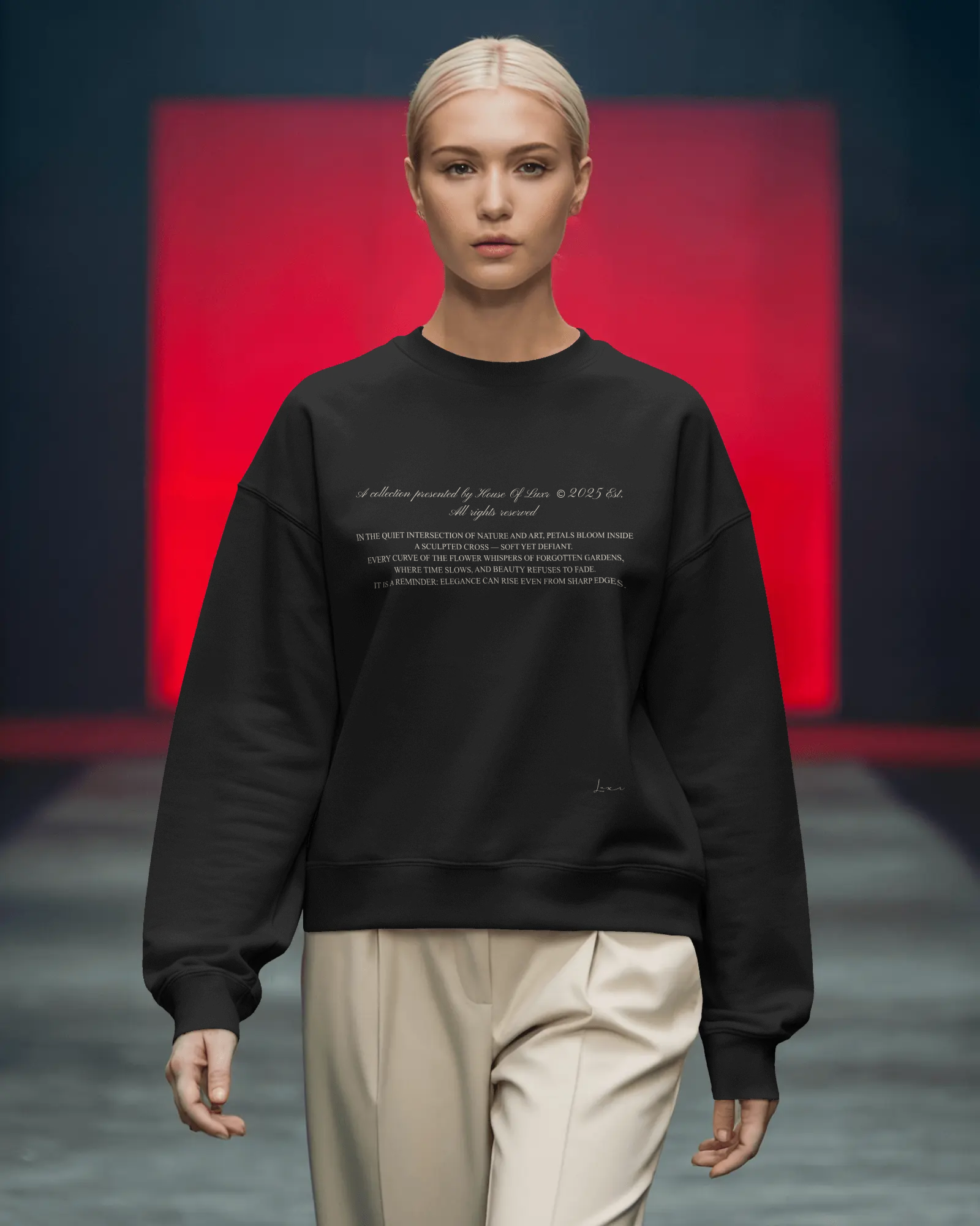 Petals + Cross Sweatshirt
