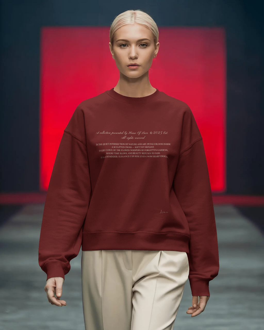 Petals + Cross Sweatshirt