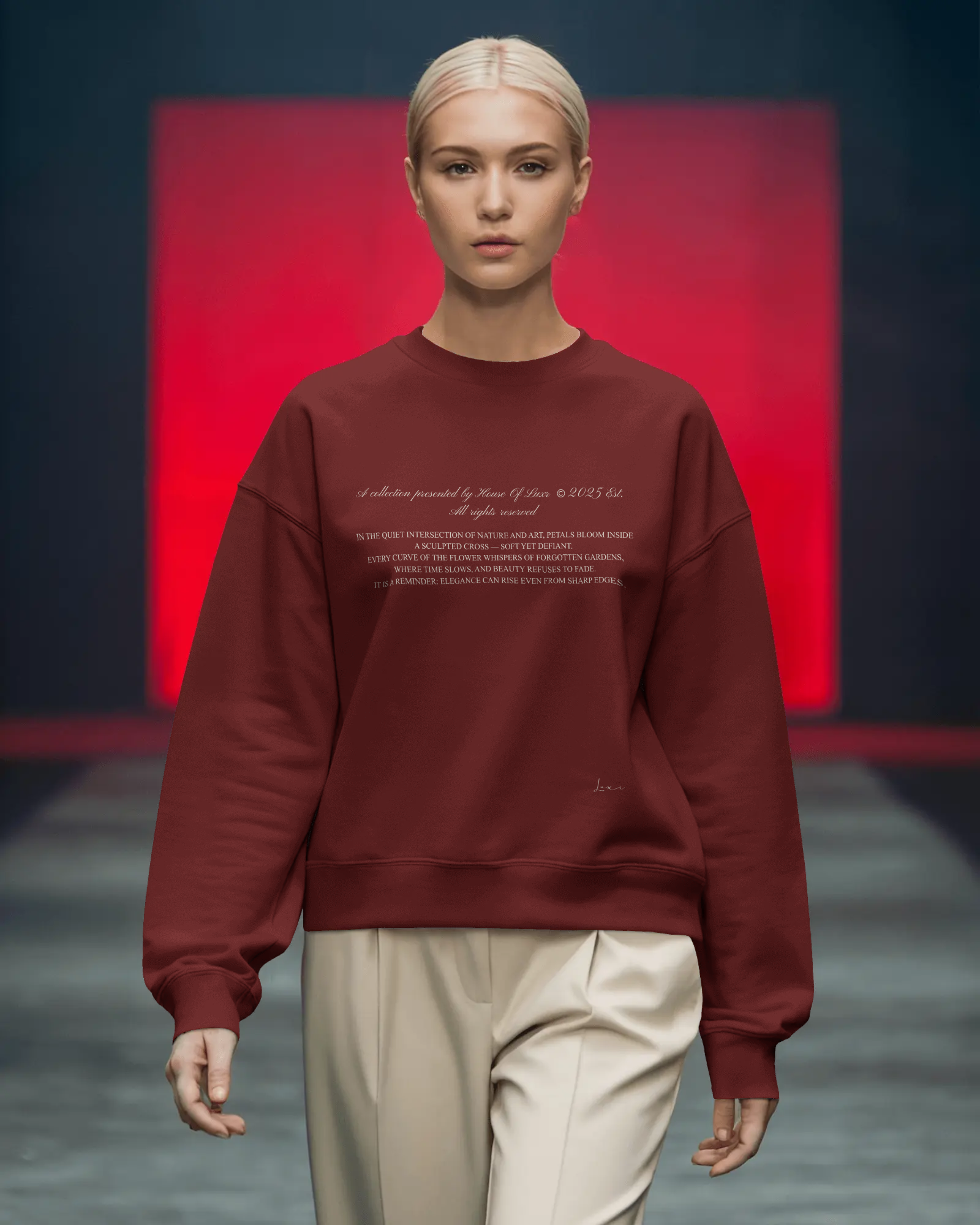 Petals + Cross Sweatshirt
