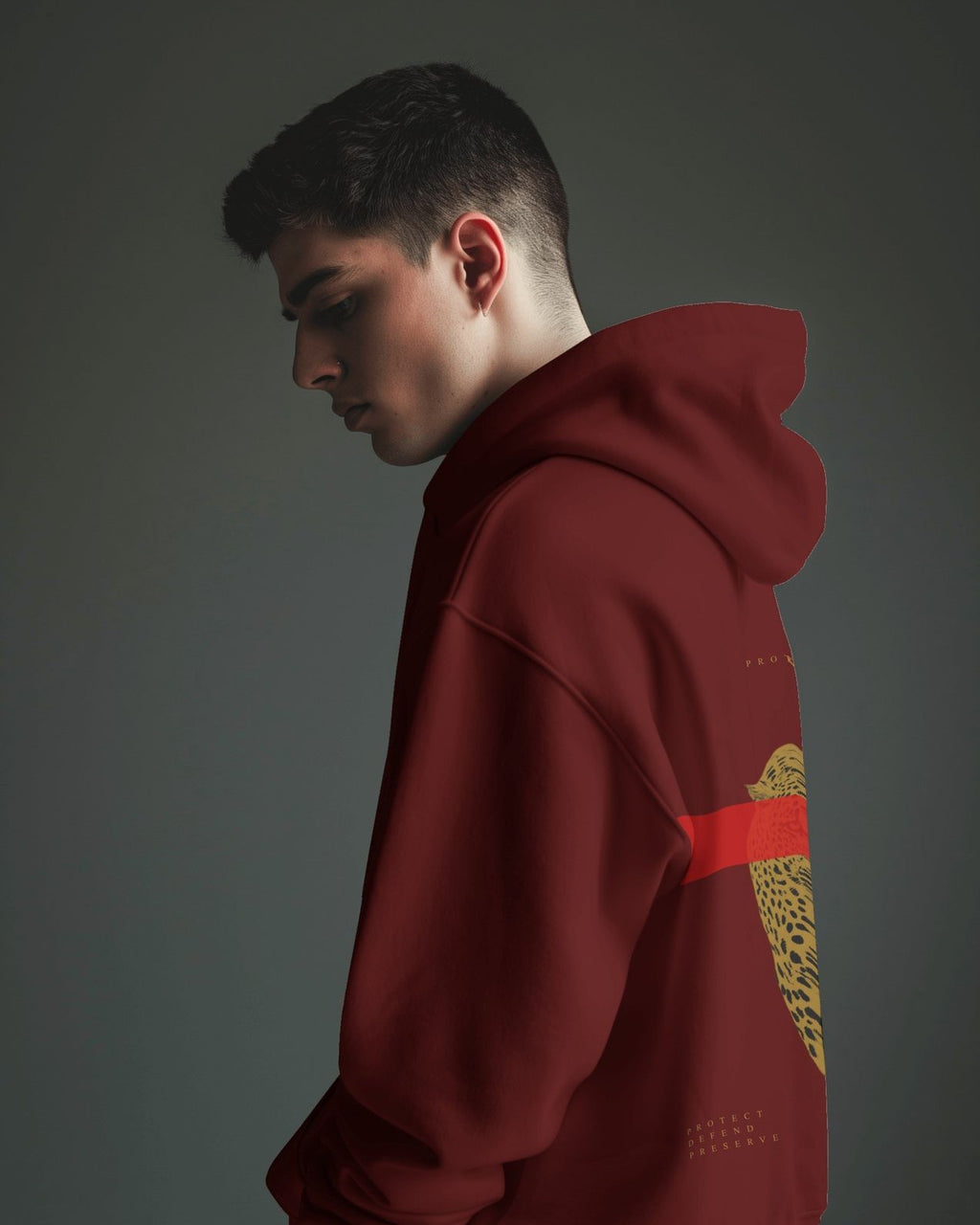 Protect Cheetah Hoodie - White