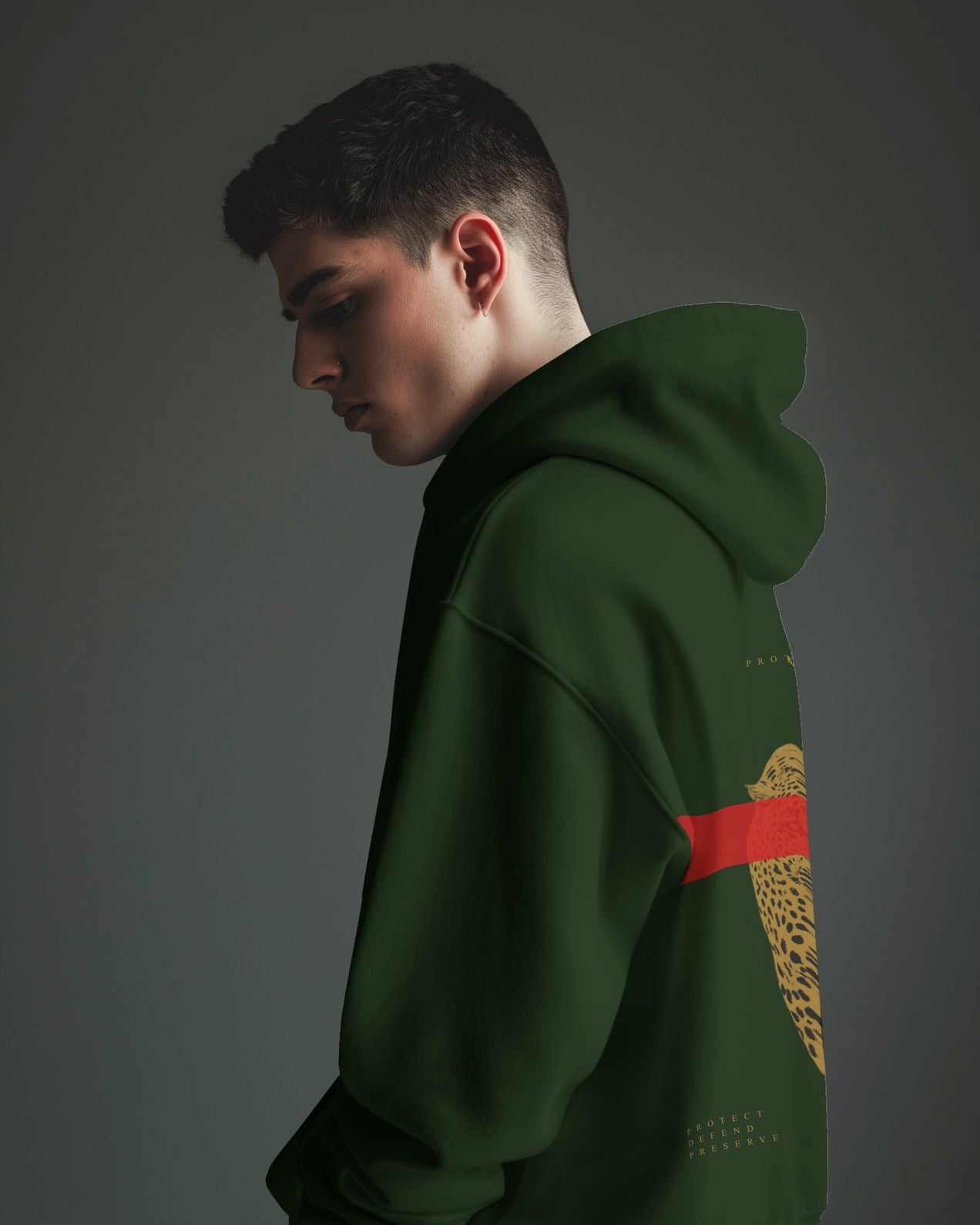 Protect Cheetah Hoodie - White