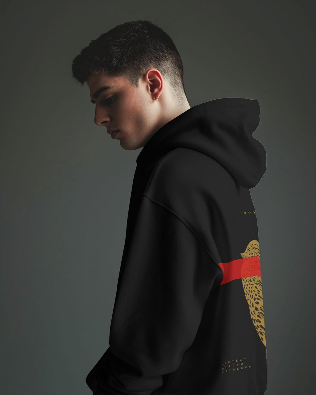 Protect Cheetah Hoodie - White