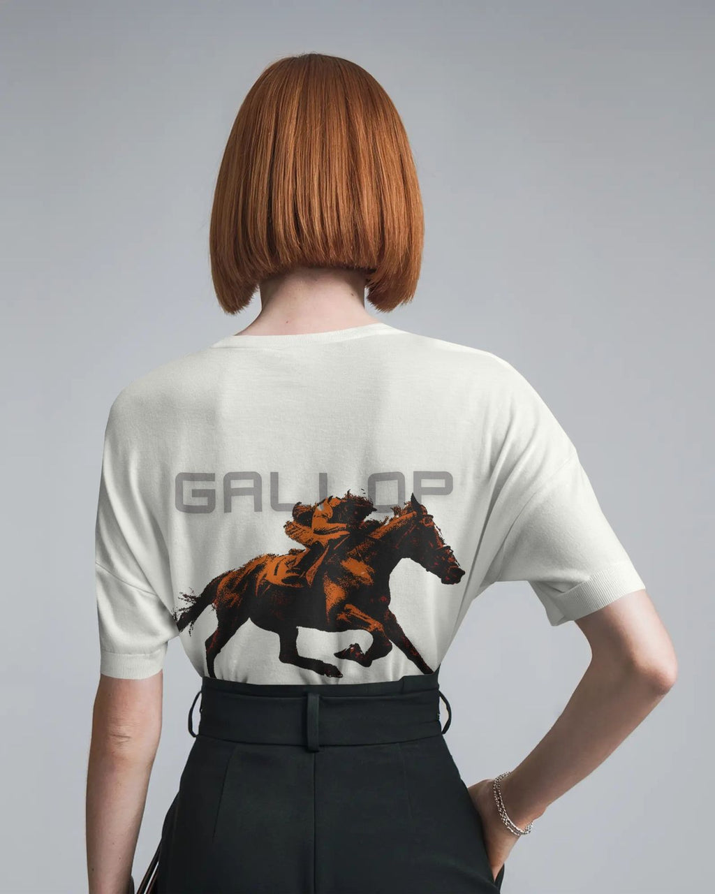 HOL X Gallop Baggy Tshirt Off White