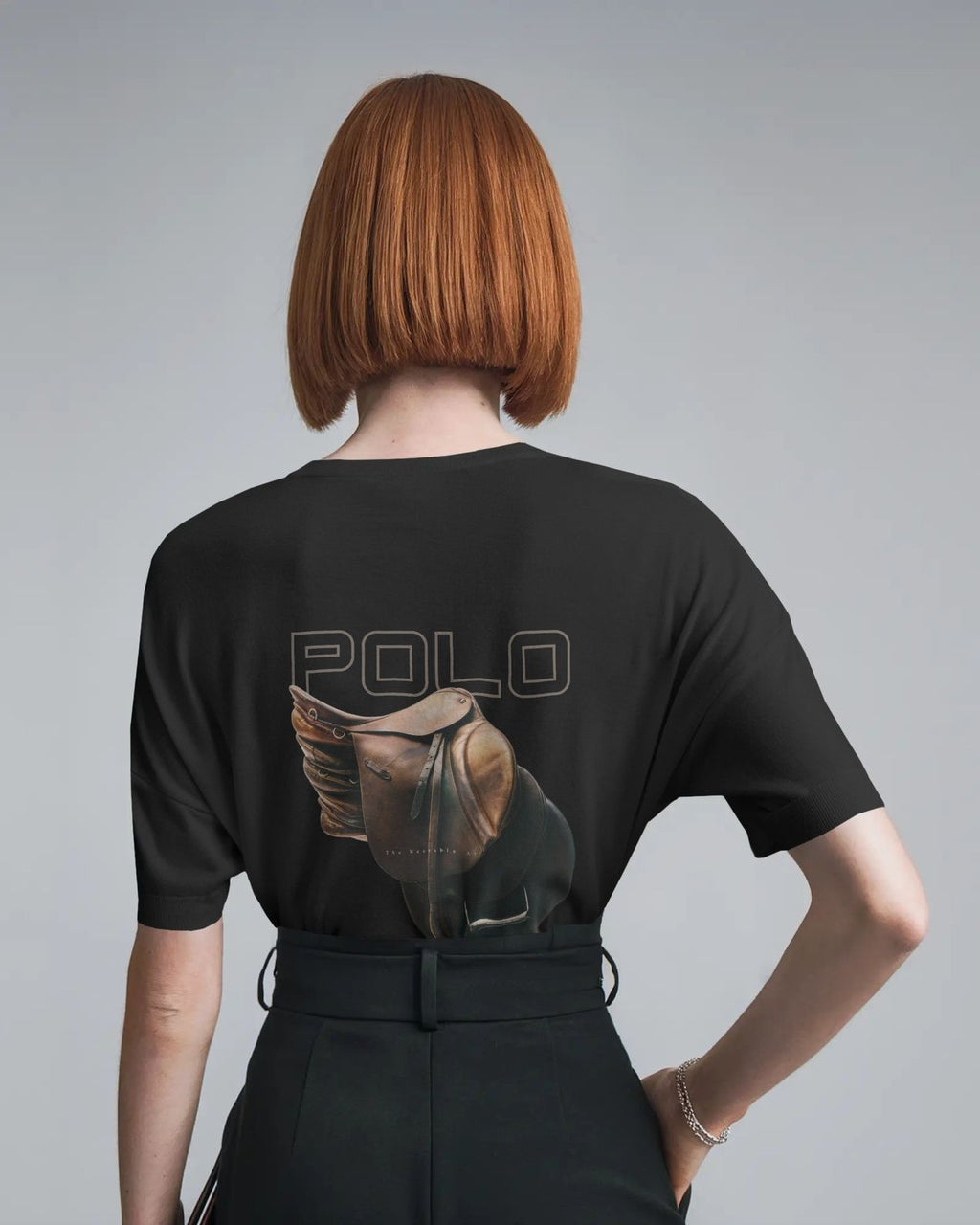 Saddle X Gallop Baggy Tshirt Black