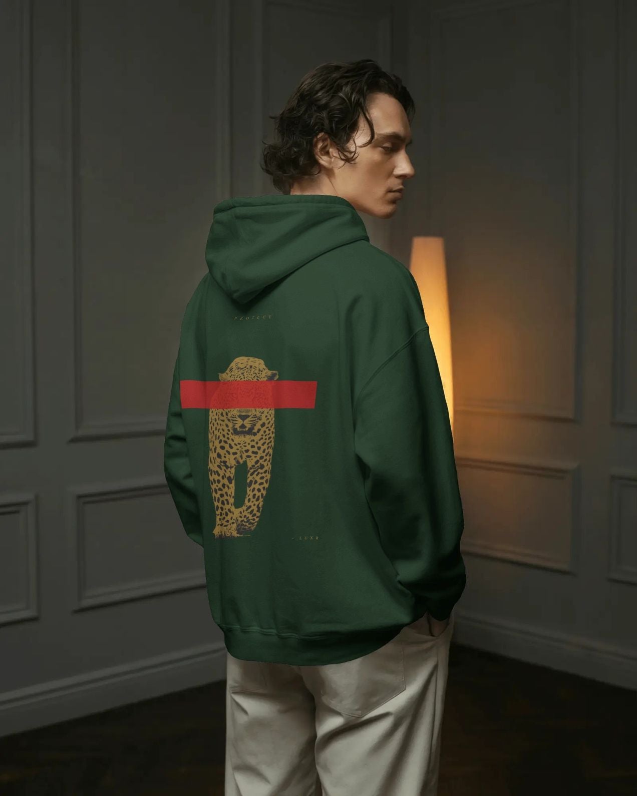 Protect Cheetah Hoodie - White